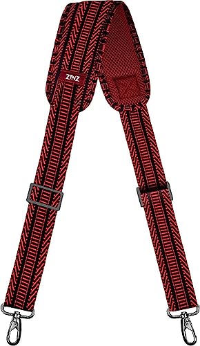 ZINZ Shoulder Pads Tracolla Universale 57" tracolla nero rosso S imbottita