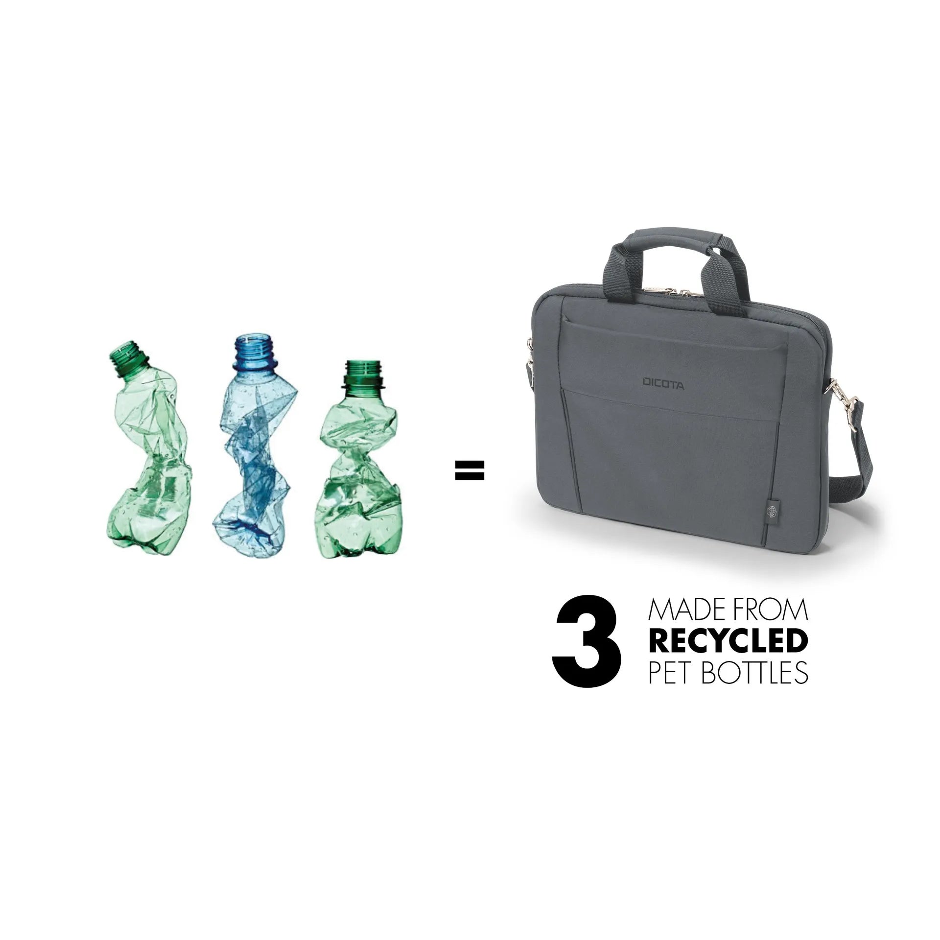 BASE XXO Laptop Bags Eco Slim Case BASE custodia laptop 11-12,5 pollici grigia riciclata