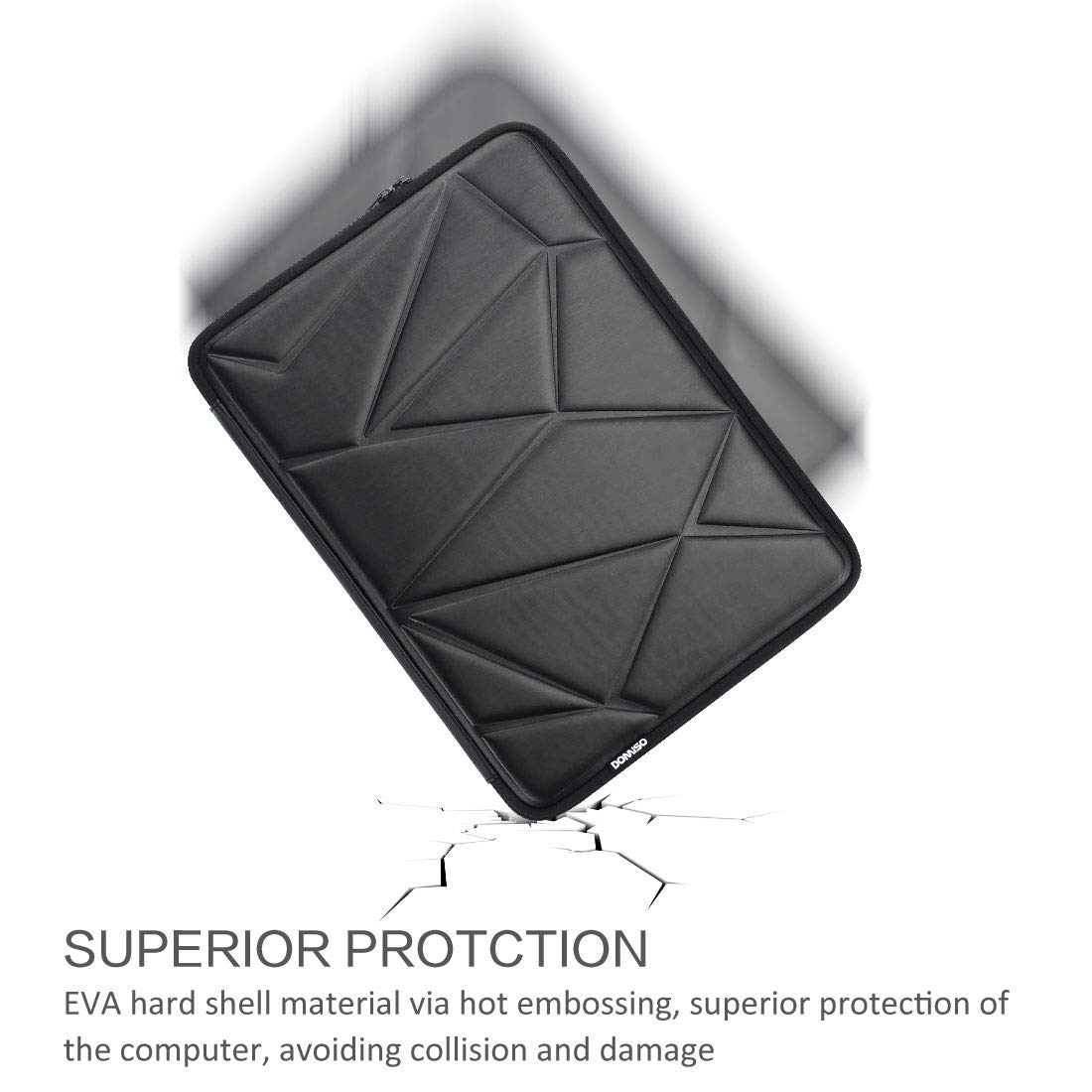 Domiso Laptop Sleeve 10,1 Pollici custodia tablet Nero antiurto