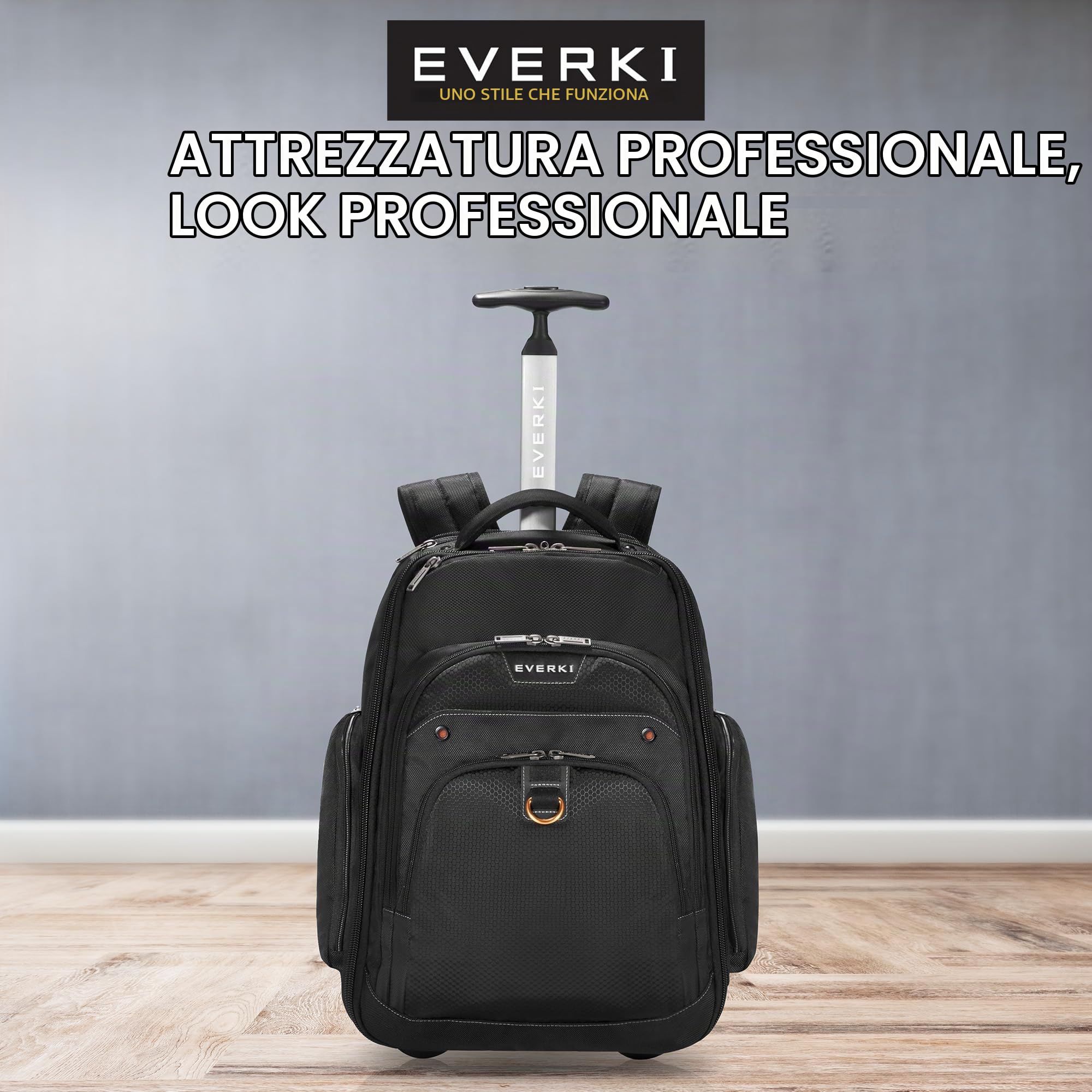 EVERKI Borse per Portatile con Ruote Atlas Wheeled zaino trolley Minimalista 30 L