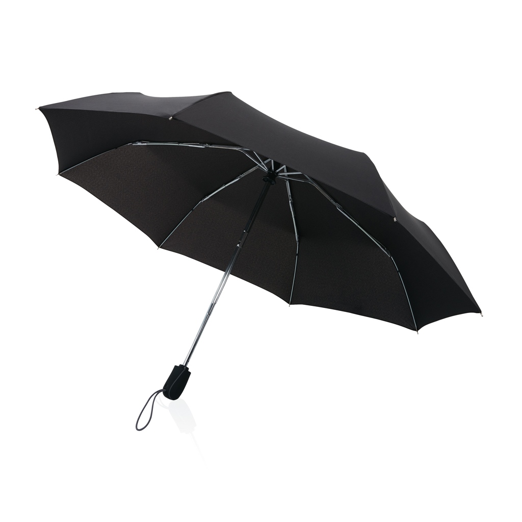 Swiss Peak Ombrelli Traveller AWARE™ 21″ ombrello automatico nero antivento