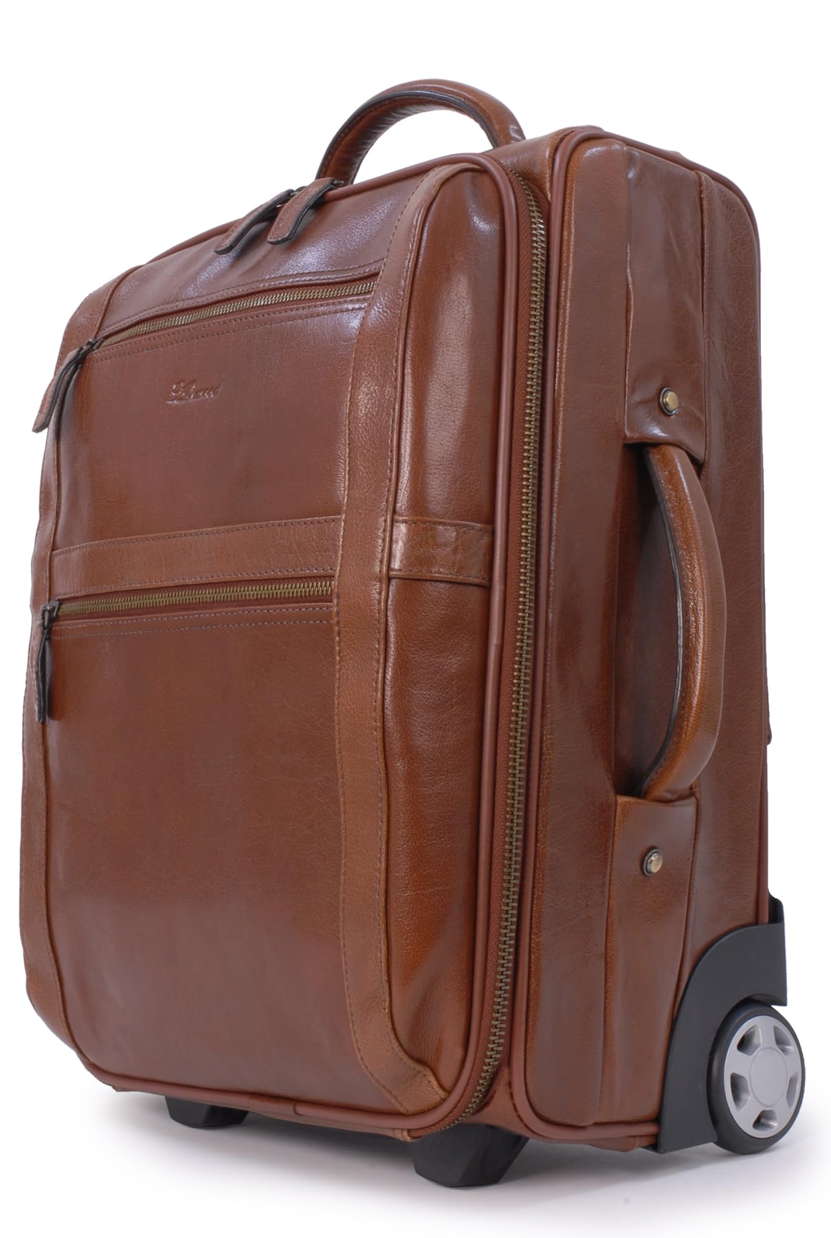 Ashwood Man Bags & Briefcases 79014 borsa messenger in pelle castagna marrone