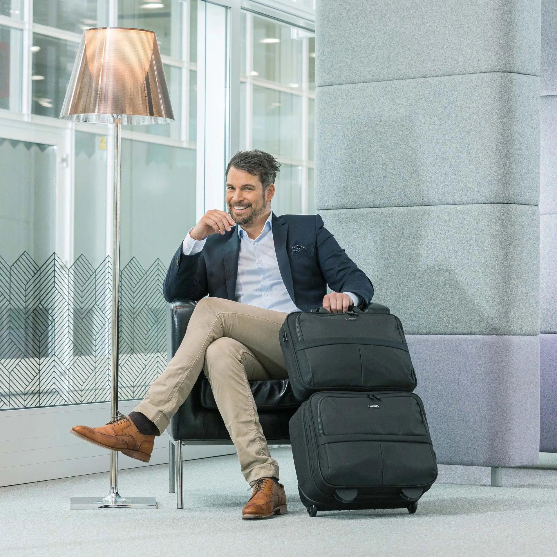 BASE XXO Laptop Bags Eco Multi Roller SCALE 14-15.6 trolley PET riciclato