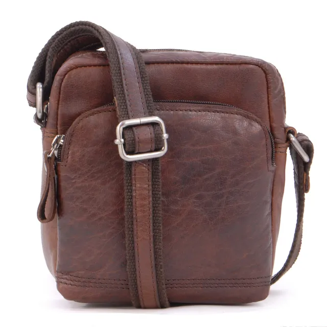 Ashwood Vera Pelle Vintage F-81 borsa a tracolla piccola in pelle