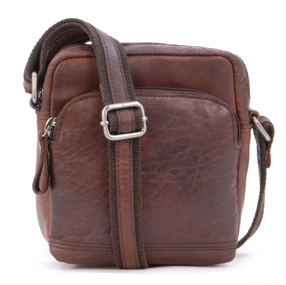 Ashwood Vera Pelle Vintage F-81 borsa a tracolla piccola in pelle