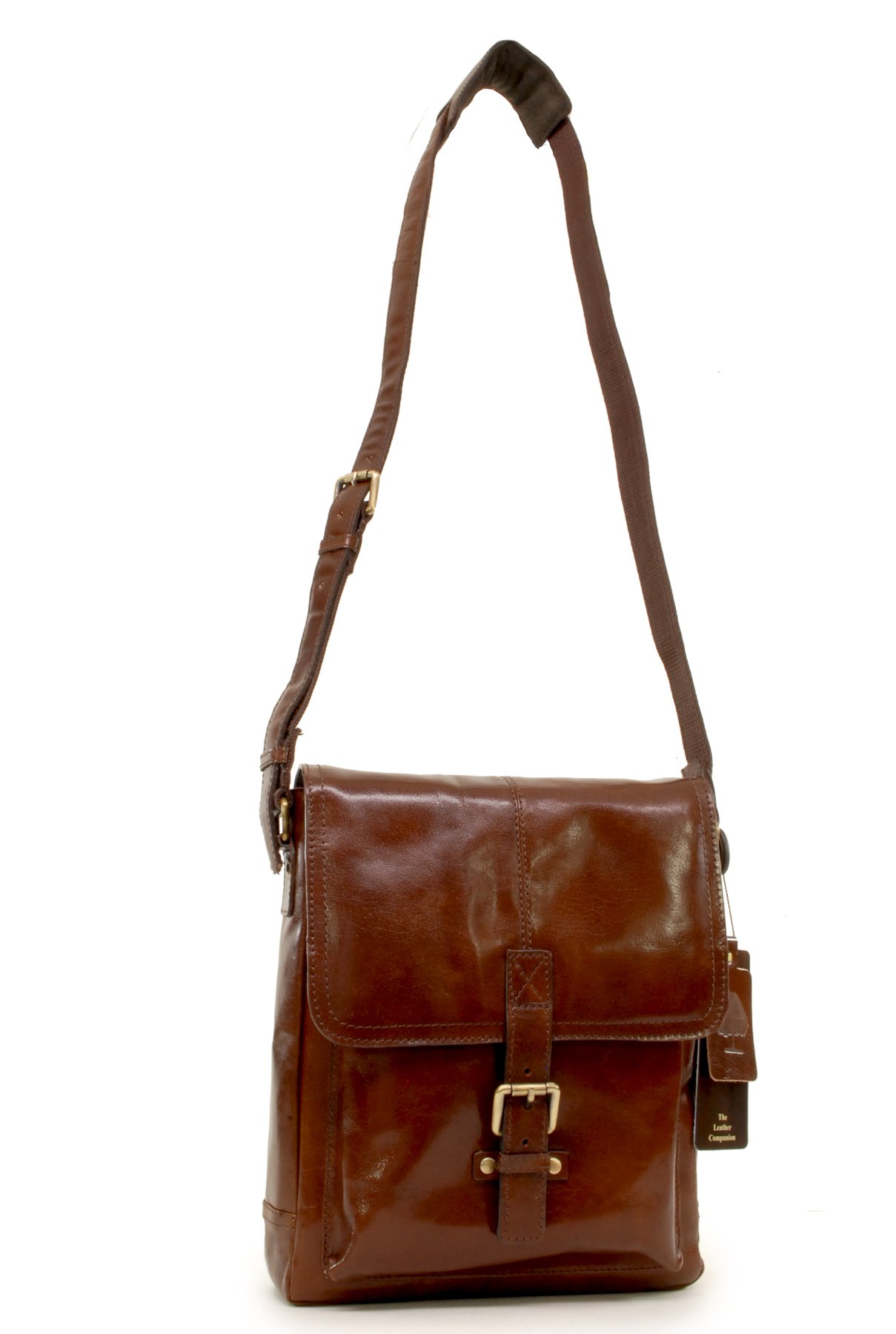 Ashwood Benjamin borsa messenger in pelle full grain