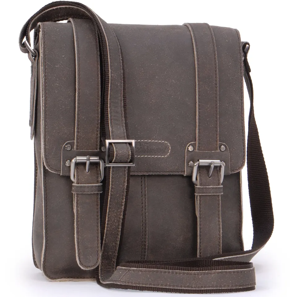 Ashwood Borse uomo e cartelle 8355-Ed borsa messenger A5 pelle vintage