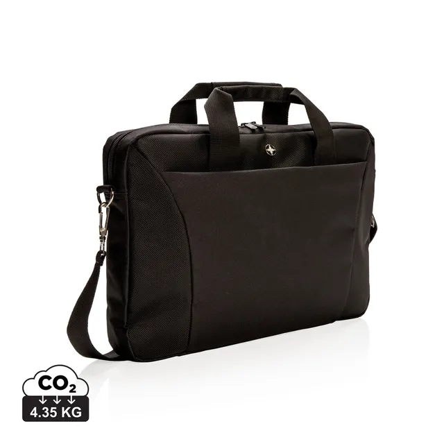 Swiss Peak Borse porta PC 15.4″ borsa per laptop nero imbottita