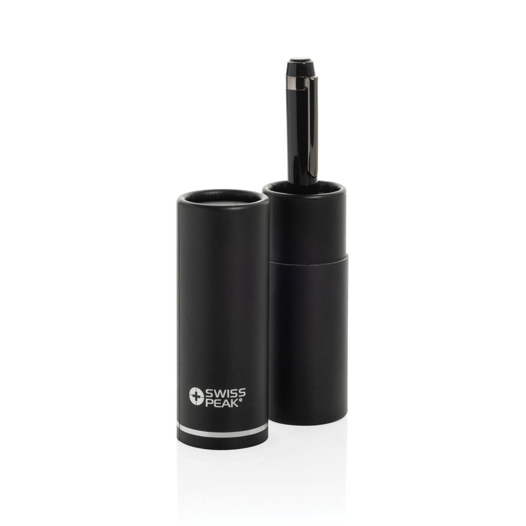 Swiss Peak Ufficio & Scrittura OSLO Deluxe penna a sfera nera, 1 pezzo acciaio RCS