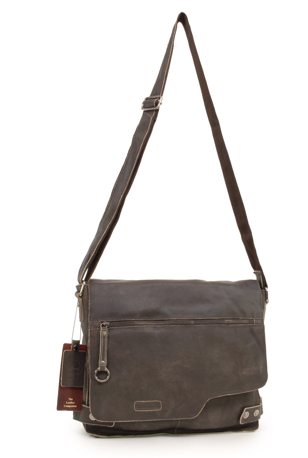 Ashwood Borse uomo e cartelle 8353 borsa a tracolla marrone in pelle
