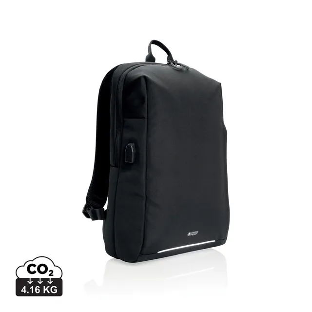 Swiss Peak Zaini zaino porta PC RFID USB A AWARE nero 15,6″