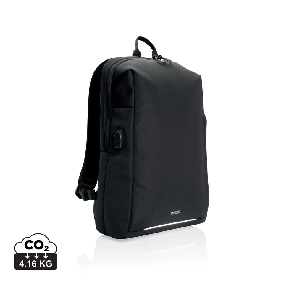 Swiss Peak Zaini zaino porta PC RFID USB A AWARE nero 15,6″