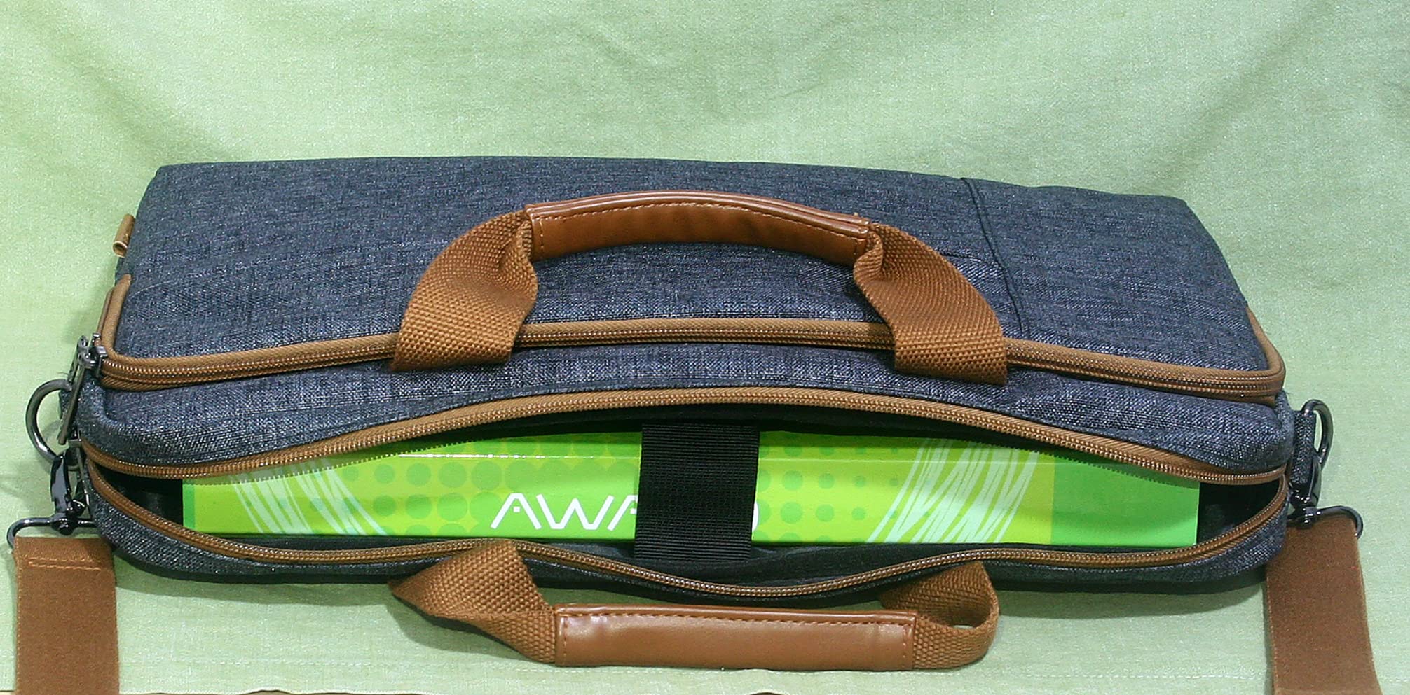 Domiso Laptop Briefcase 15,6 Pollici ventiquattrore laptop grigio scuro impermeabile