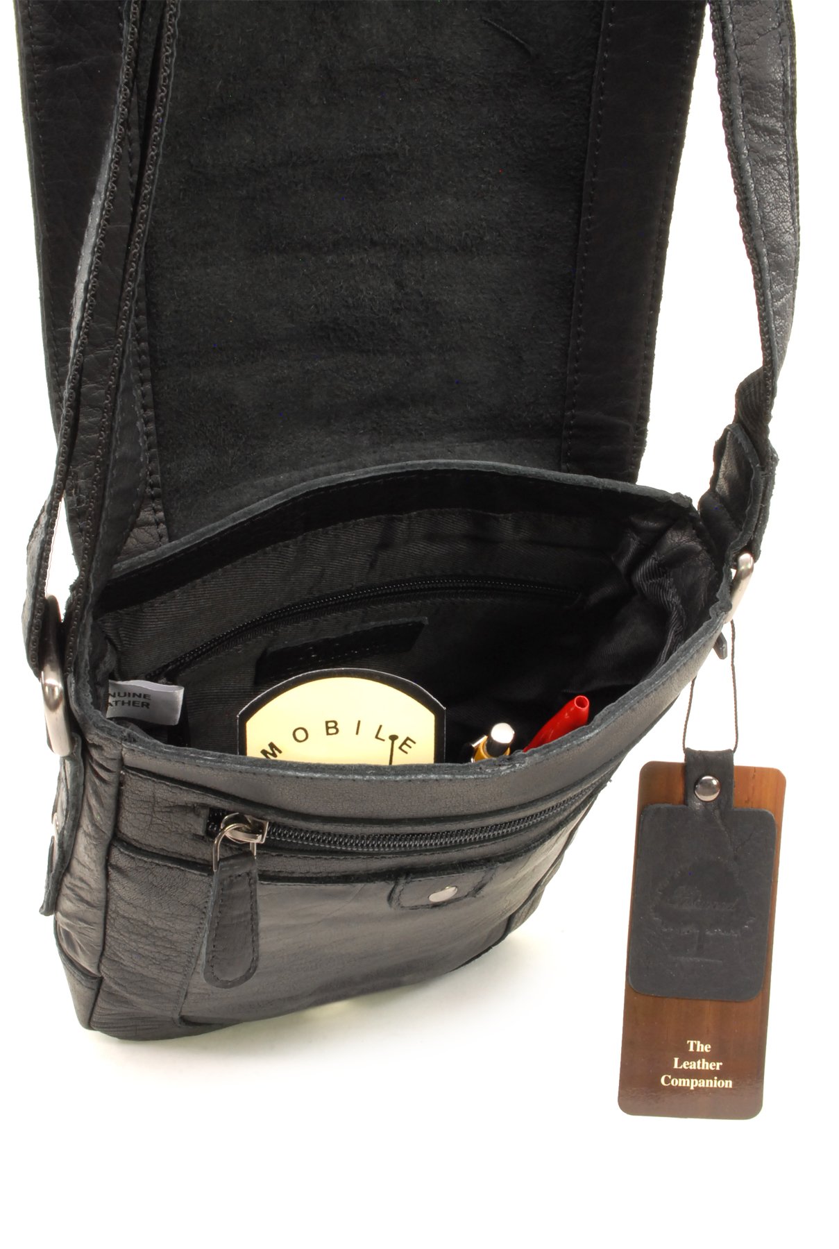 Ashwood Man Bags & Briefcases 8341 borsa a tracolla A5 in pelle compatta
