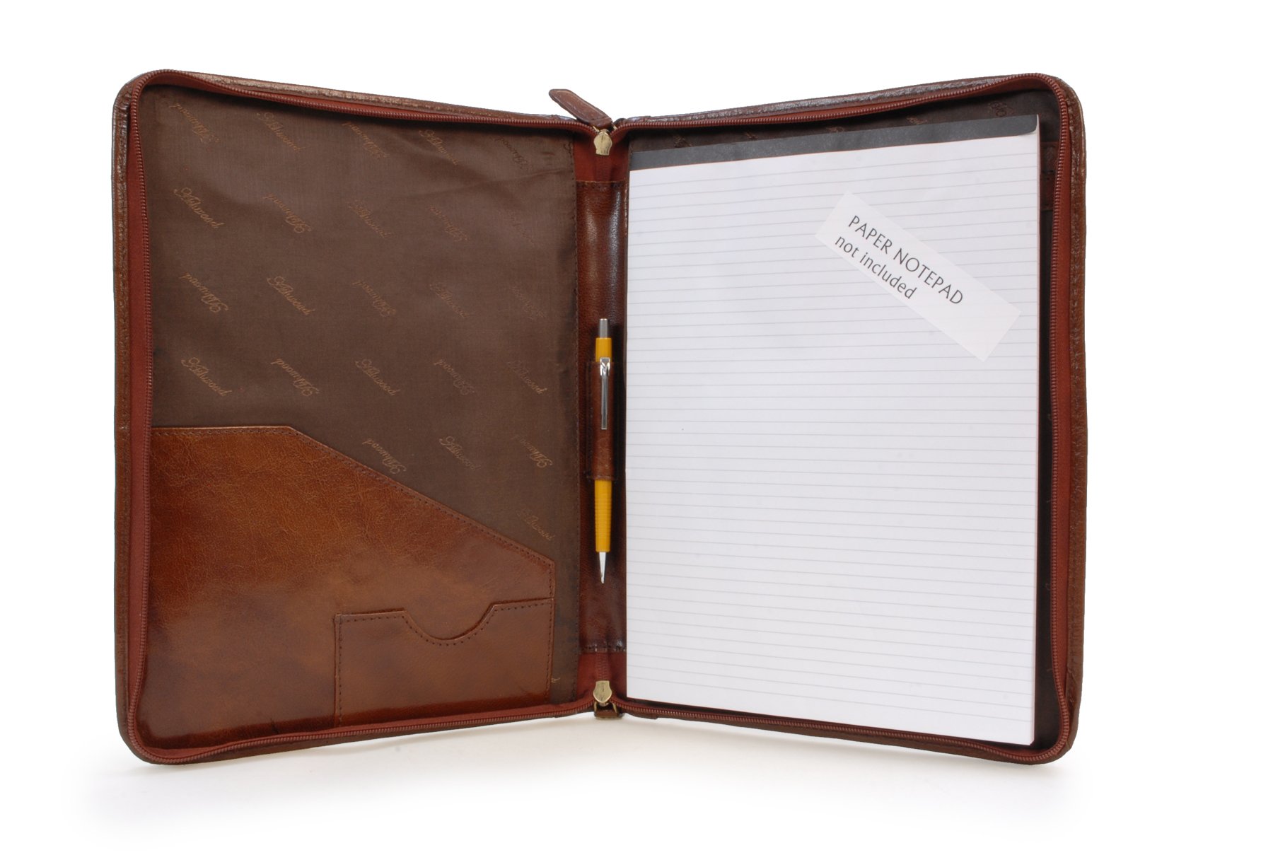 Ashwood Man Bags & Briefcases A4 Folder cartella A4 in pelle castagna marrone