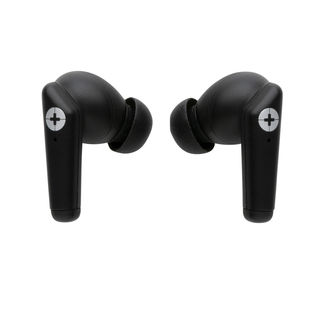 Swiss Peak Audio TWS 2.0 auricolari neri ABS riciclato RCS