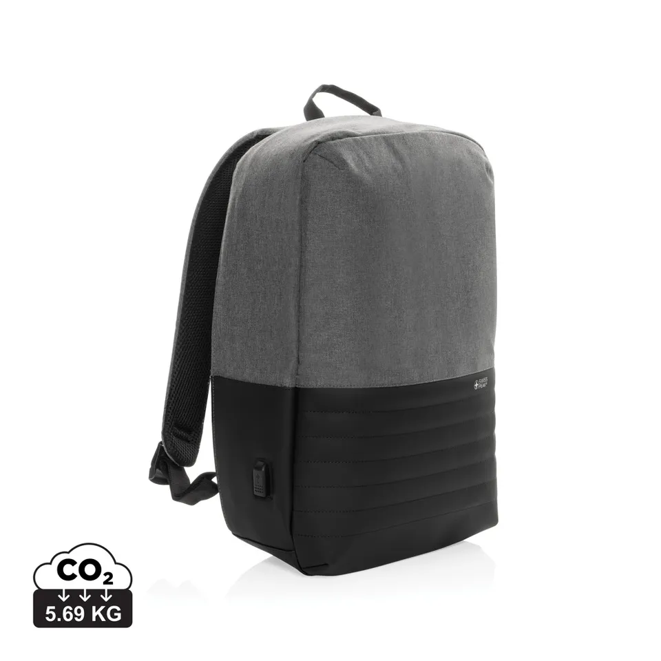 Swiss Peak Zaini AWARE™ RFID zaino porta PC 15.6″ grigio antitaccheggio