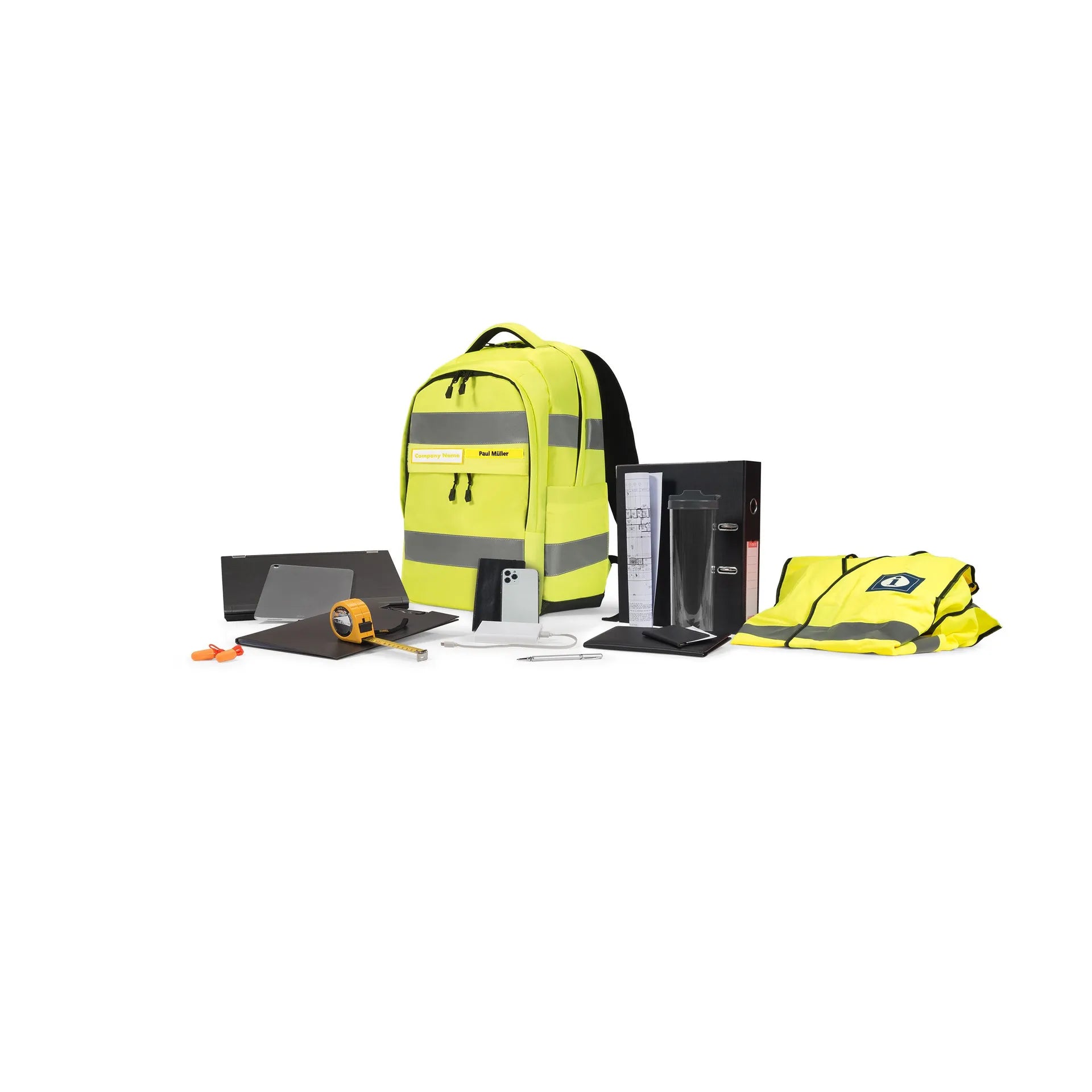 BASE XXO Backpacks HI-VIS zaino 25 litri giallo alta visibilità