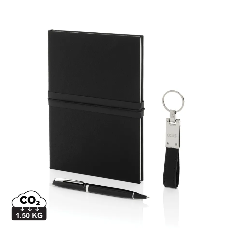 Swiss Peak Ufficio & Scrittura business set regalo nero certificato RCS