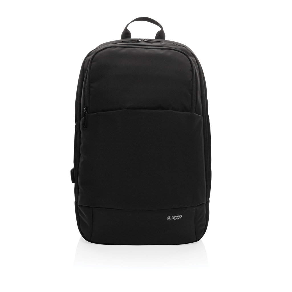 Swiss Peak Zaini zaino moderno porta PC 15,6″ AWARE™ nero USB-C