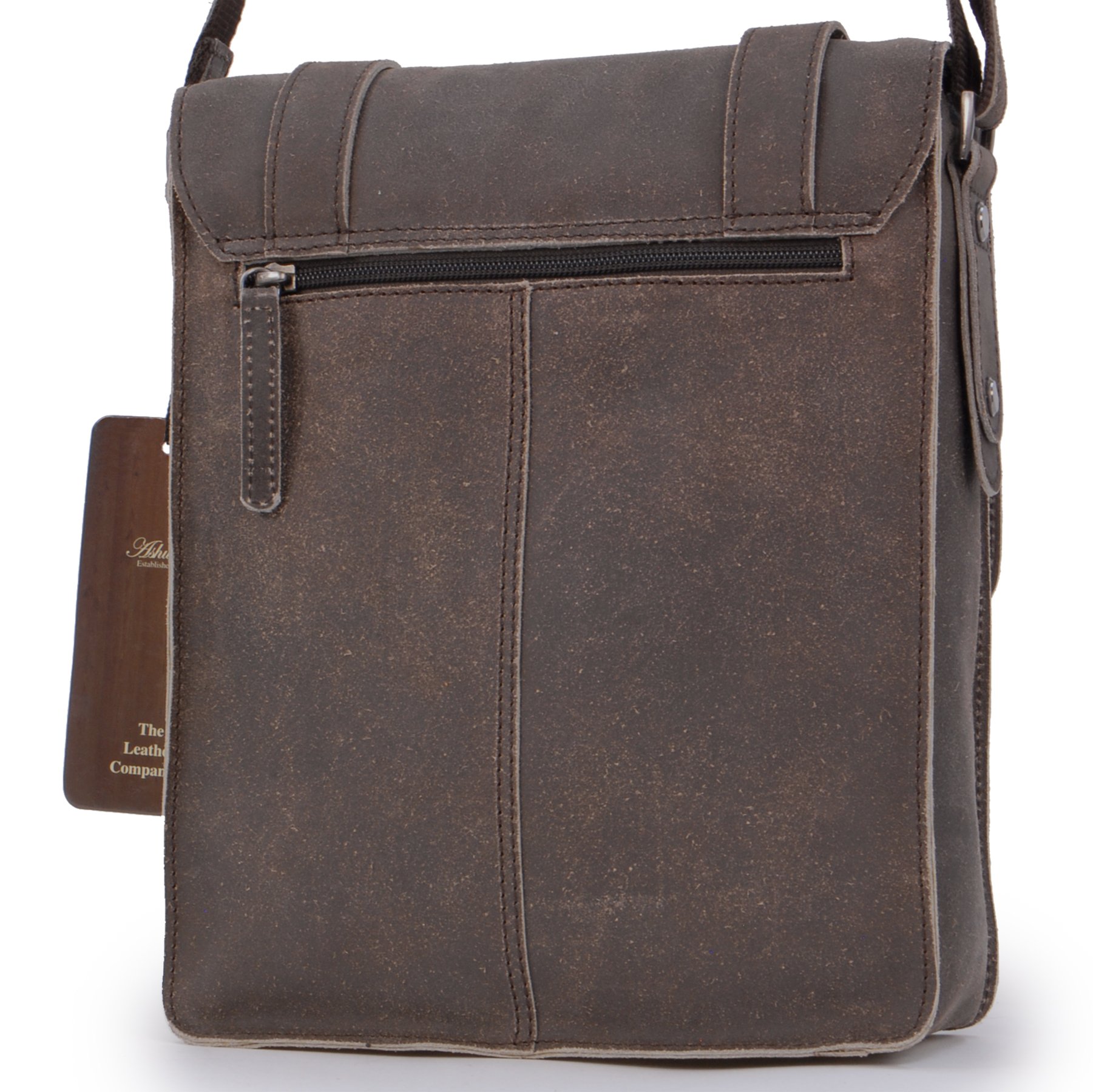 Ashwood Borse uomo e cartelle 8355-Ed borsa messenger A5 pelle vintage