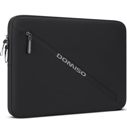 Domiso Laptop Sleeve 17,3 pollici custodia nera impermeabile