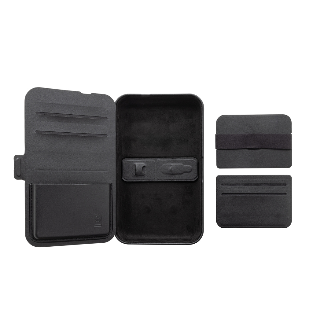 Swiss Peak Tech Custodia da viaggio con caricatore 3in1 rPU RCS nera 15W