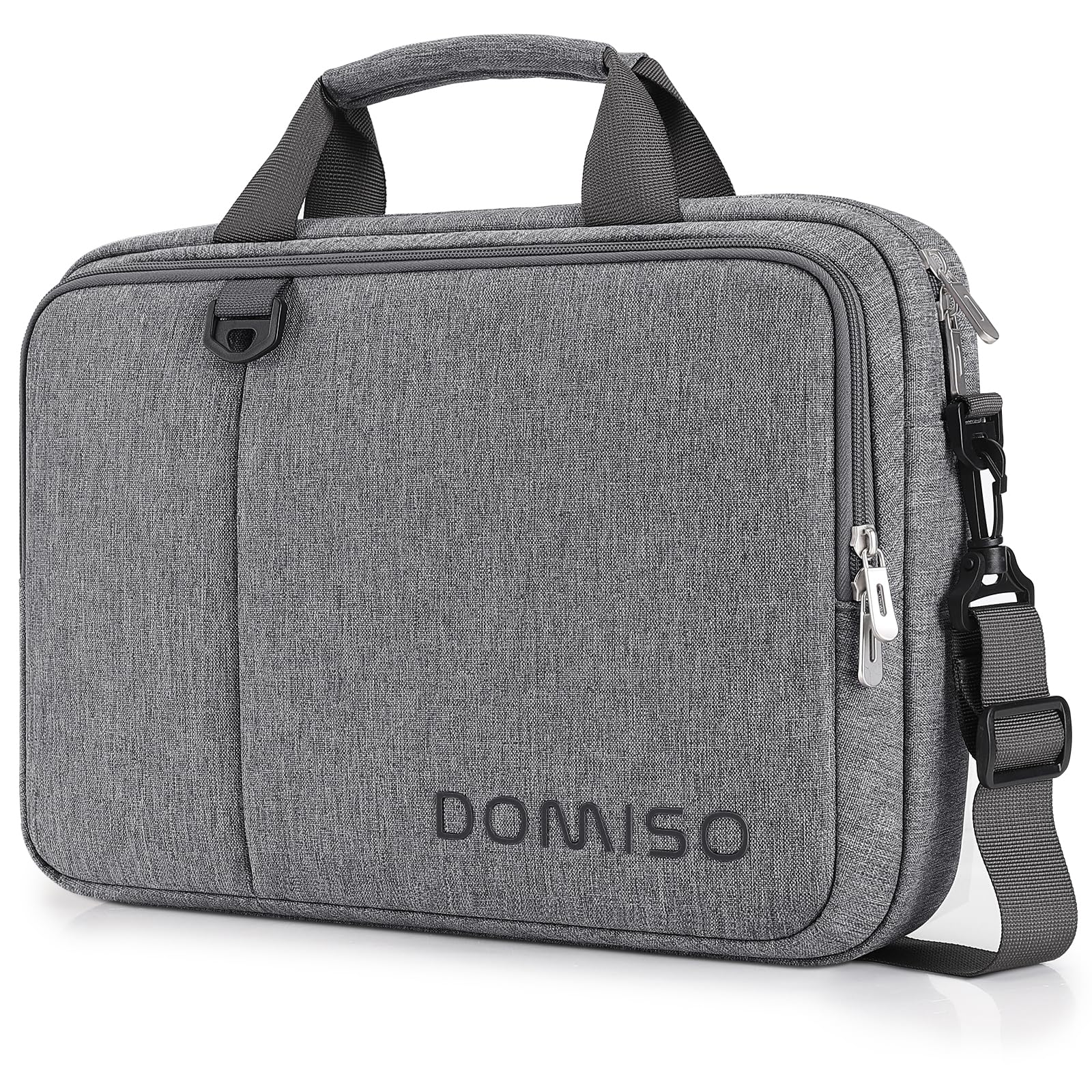 Domiso Laptop Briefcase 15,6 pollici borsa grigia impermeabile