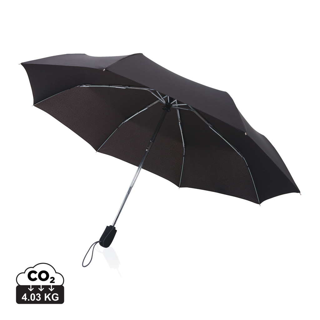 Swiss Peak Ombrelli Traveller AWARE™ 21″ ombrello automatico nero antivento