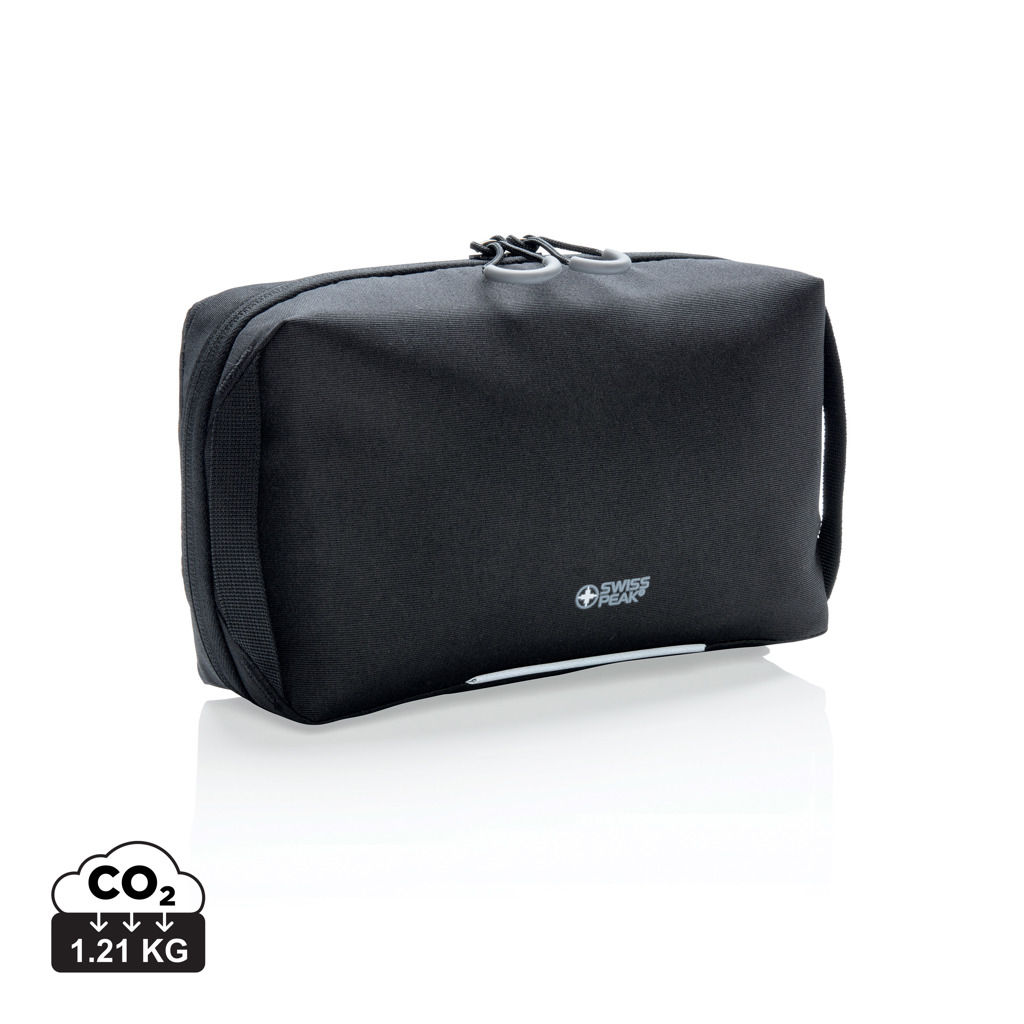 Swiss Peak Tech custodia tecnica AWARE™ nera per cavi riciclata