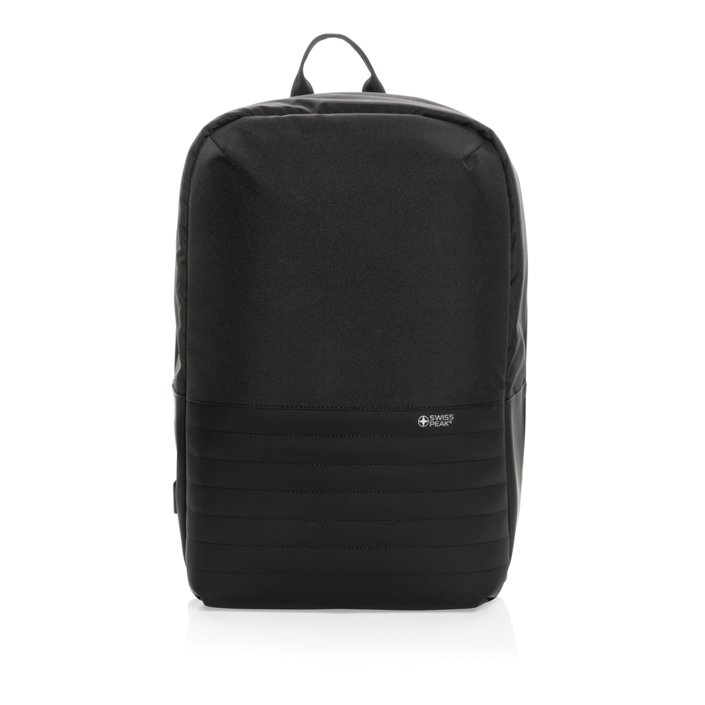 Swiss Peak Zaini zaino porta PC antitaccheggio 15,6″ AWARE™ RFID nero