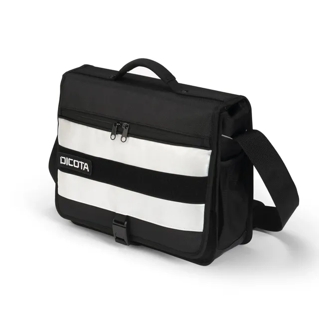BASE XXO Laptop Bags Messenger REFLECTIVE borsa laptop nera riflettente