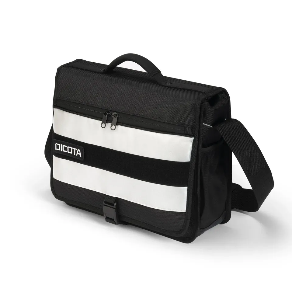 BASE XXO Laptop Bags Messenger REFLECTIVE borsa laptop nera riflettente