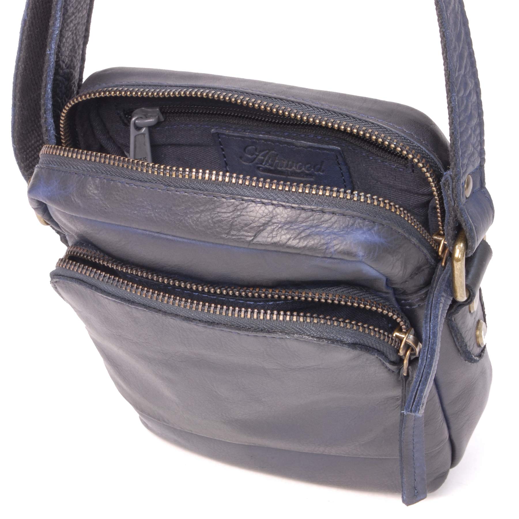 Ashwood Vera Pelle Vintage F-81 borsa a tracolla piccola in pelle