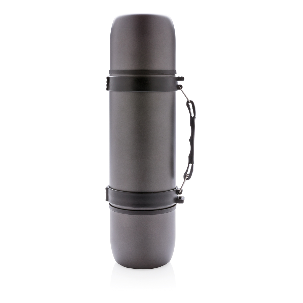 Swiss Peak Articoli per bevande Termos con 2 tazze termos 700 ml grigio