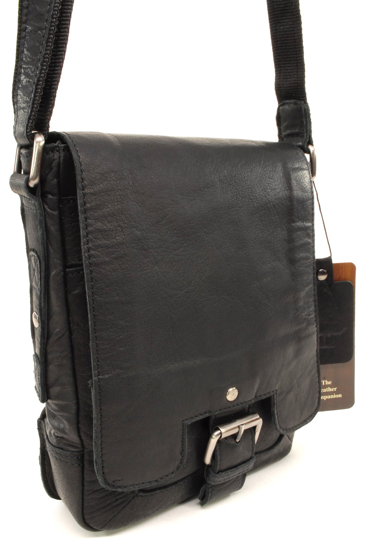Ashwood Man Bags & Briefcases 8341 borsa a tracolla A5 in pelle compatta