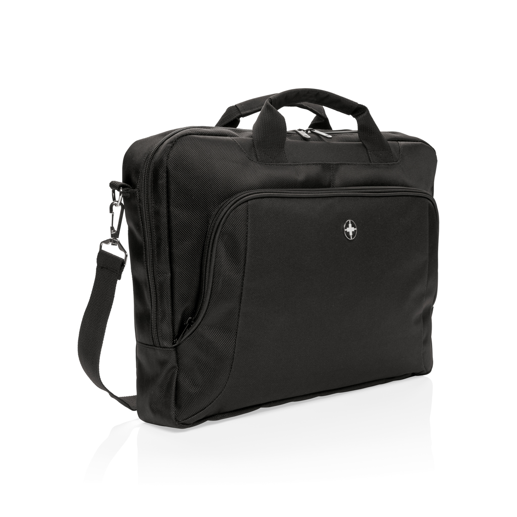 Swiss Peak Borse porta PC Borsa porta PC da 15″ deluxe borsa nero 1680D