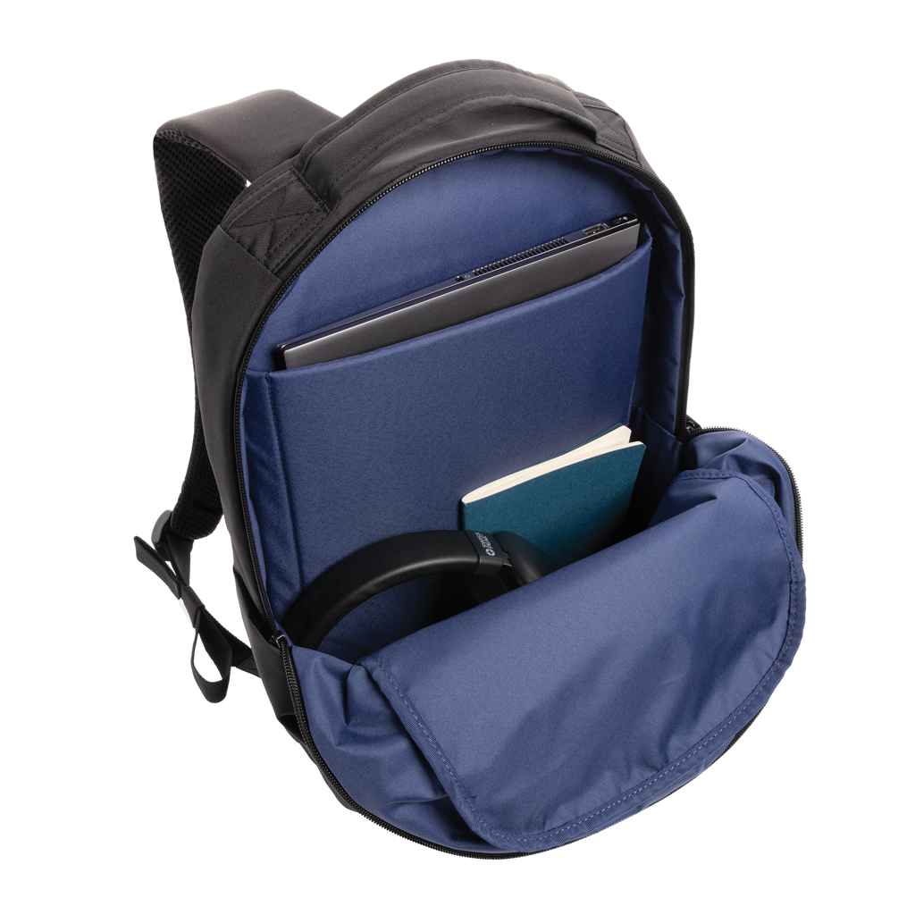 Swiss Peak Zaini Brooke zaino porta PC 15,6″ nero in poliestere riciclato