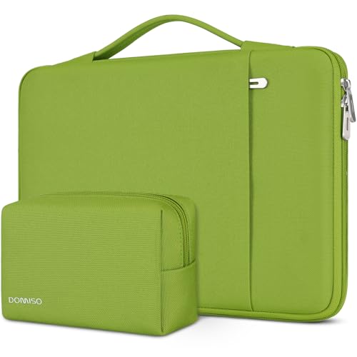 Domiso Laptop Sleeve 13,3 pollici custodia laptop verde erba impermeabile