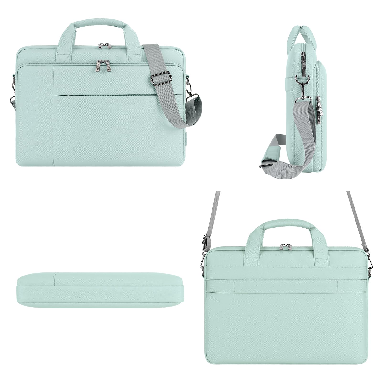 Domiso Laptop Briefcase 14 Pollici Borsa Laptop Impermeabile Verde Menta