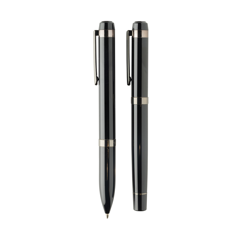 Swiss Peak Ufficio & Scrittura OSLO Deluxe set di penne in acciaio nero RCS