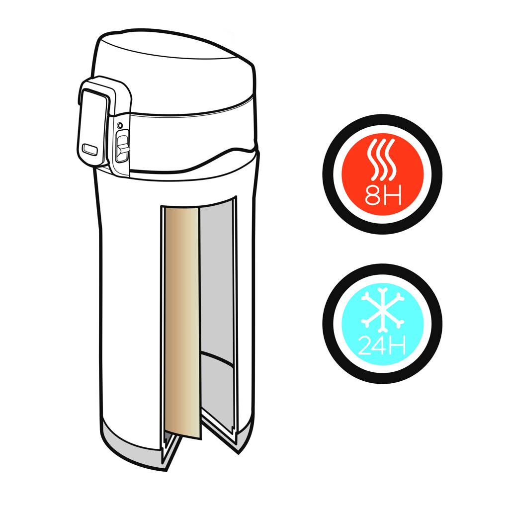 Swiss Peak Articoli per bevande Elite 300 ml tazza nera sottovuoto