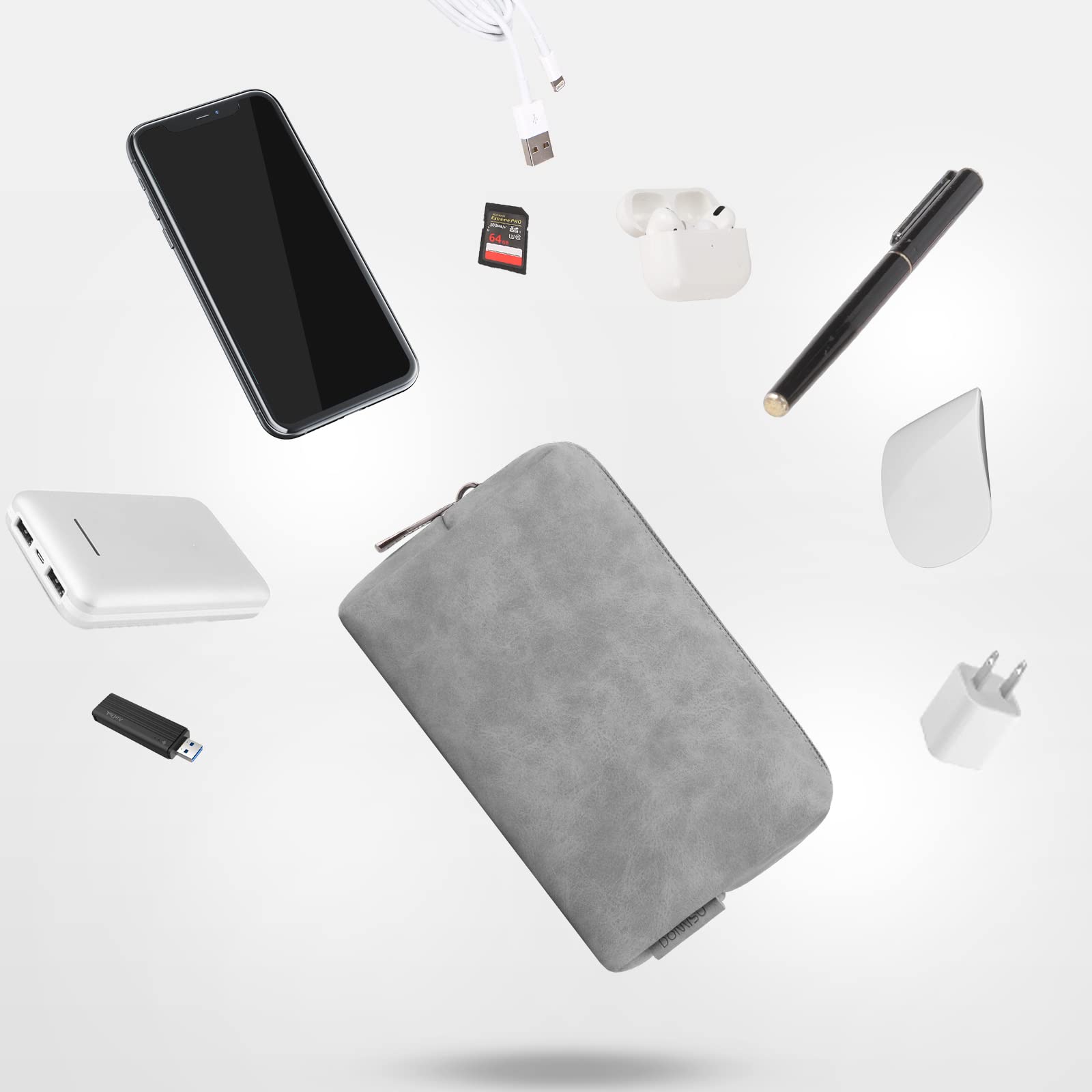 Domiso Laptop Sleeve 13,3 Pollici custodia grigia impermeabile