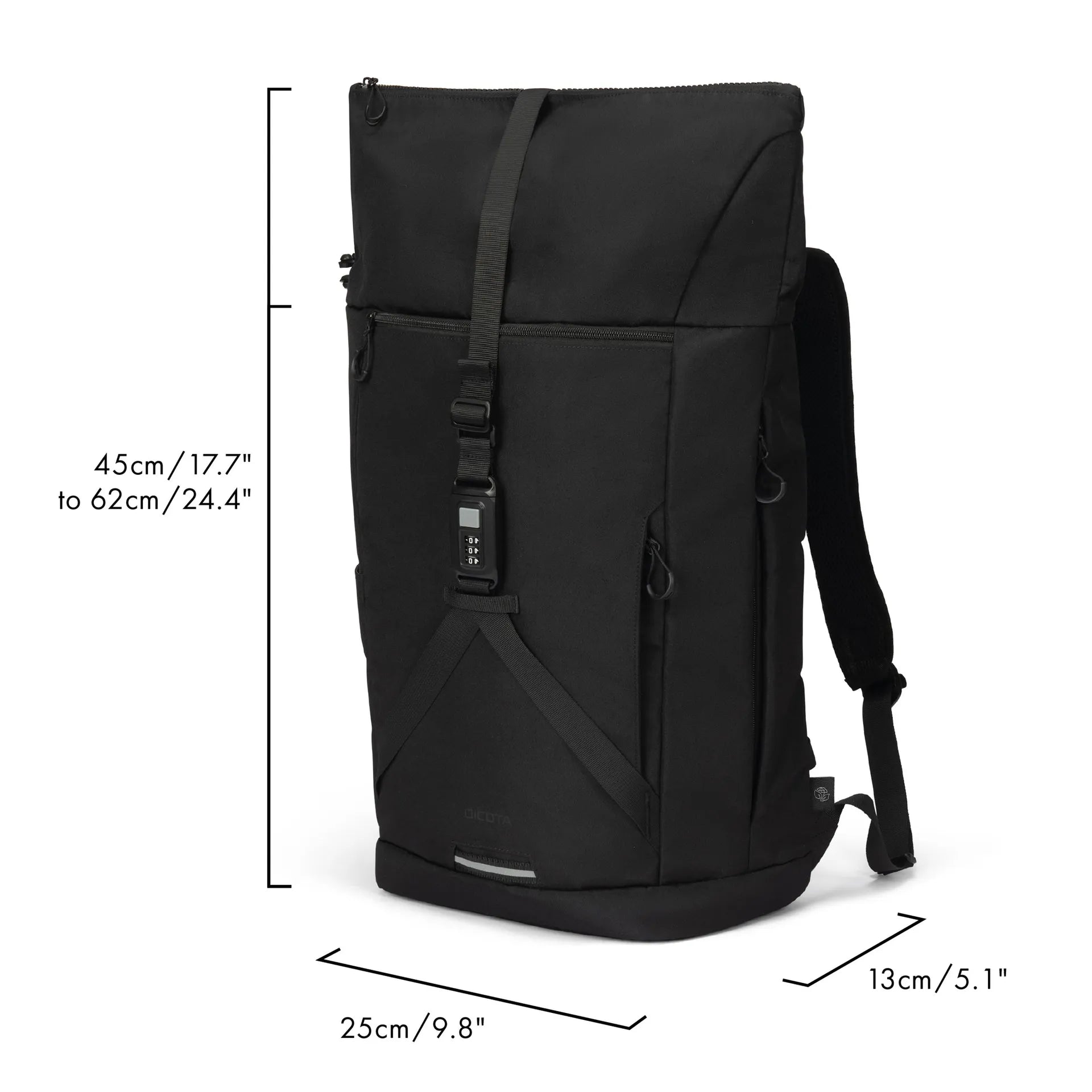 BASE XXO Backpacks COMMUTER Rolltop 13-16 zaino rolltop idrorepellente