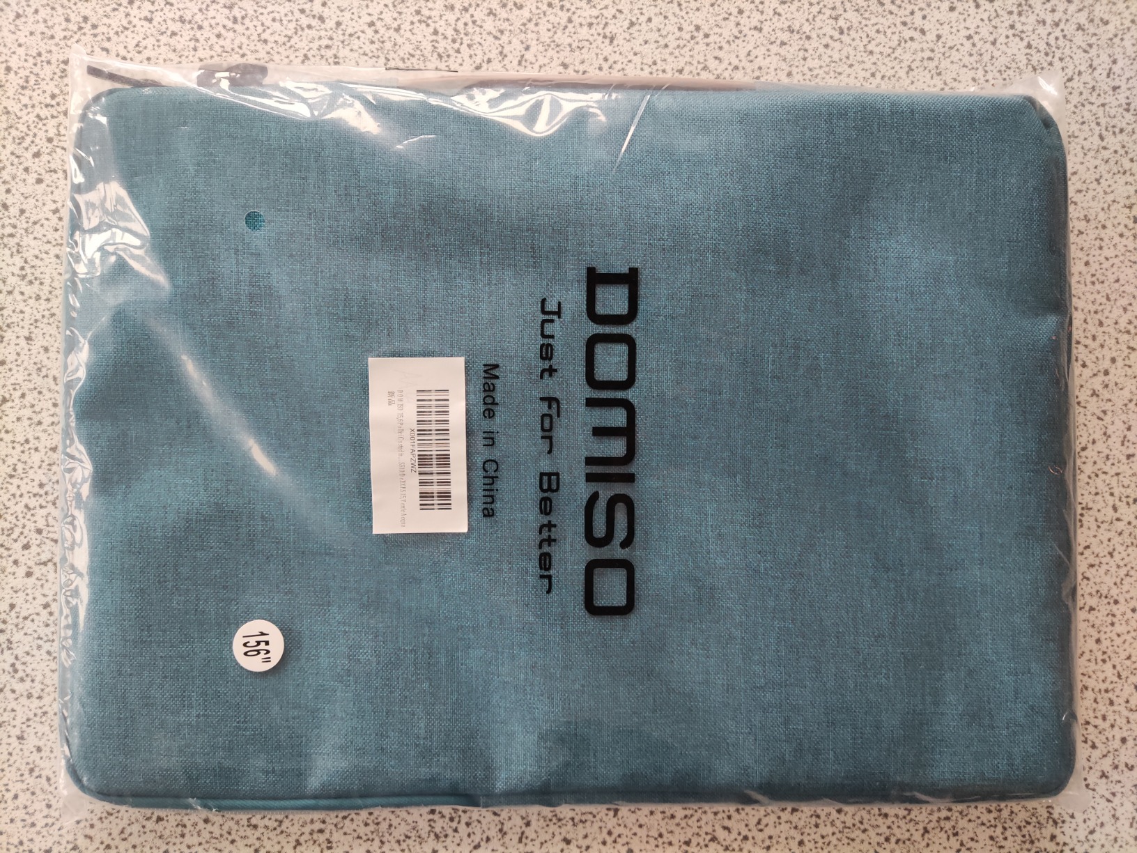 Domiso Laptop Sleeve 15,6 pollici custodia laptop turchese impermeabile