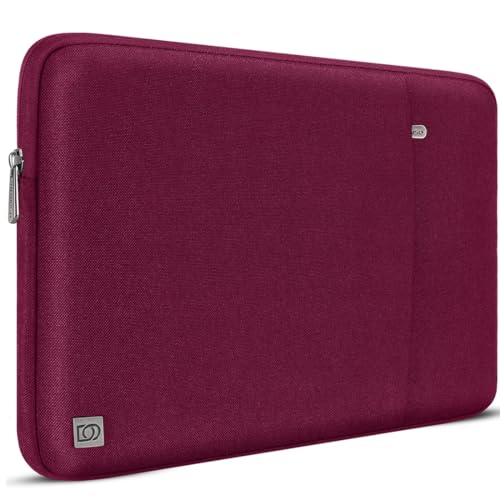 Domiso Laptop Sleeve 13,3 pollici custodia laptop vino rosso impermeabile