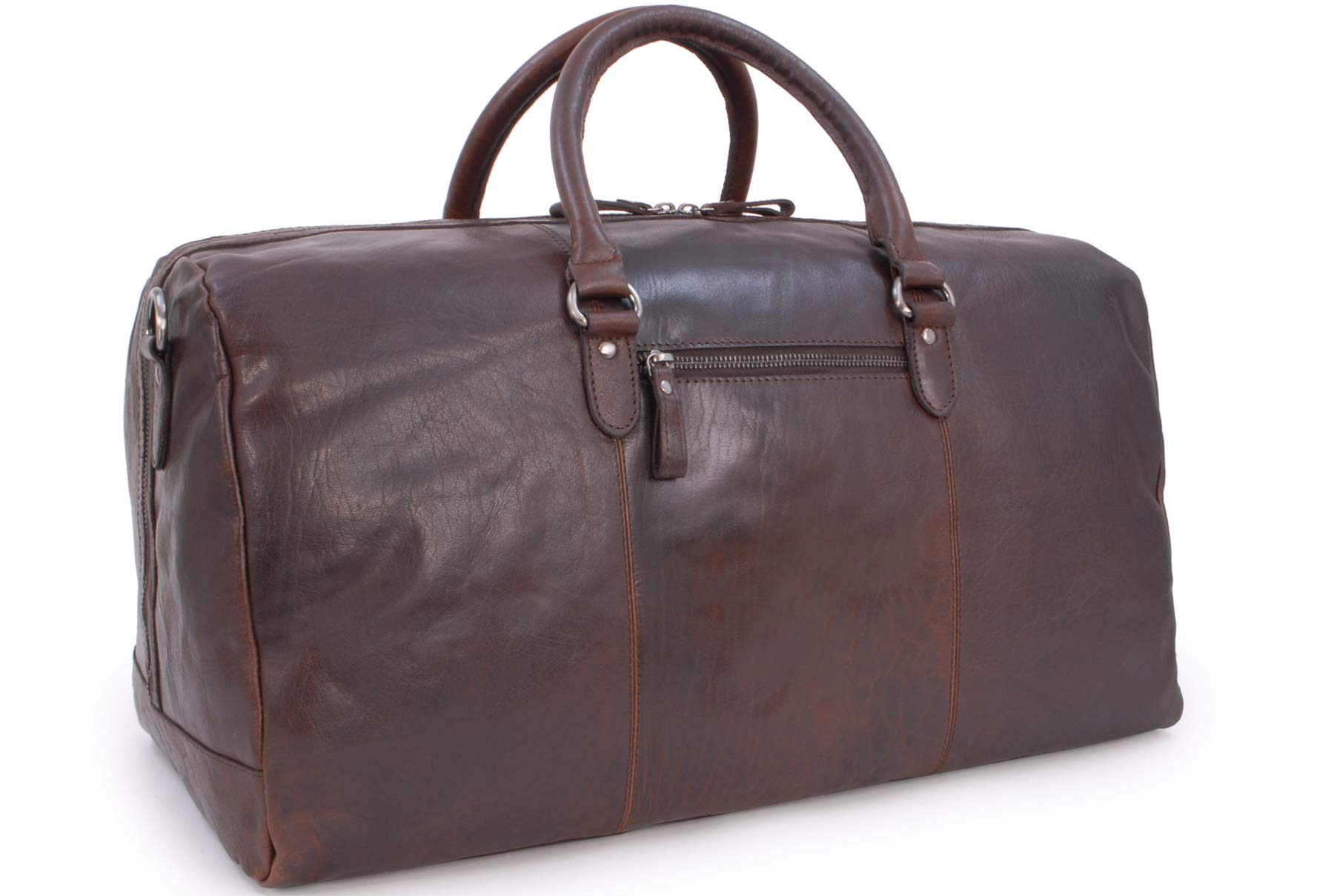 Ashwood Holdalls F-87 borsone da viaggio brandy in pelle