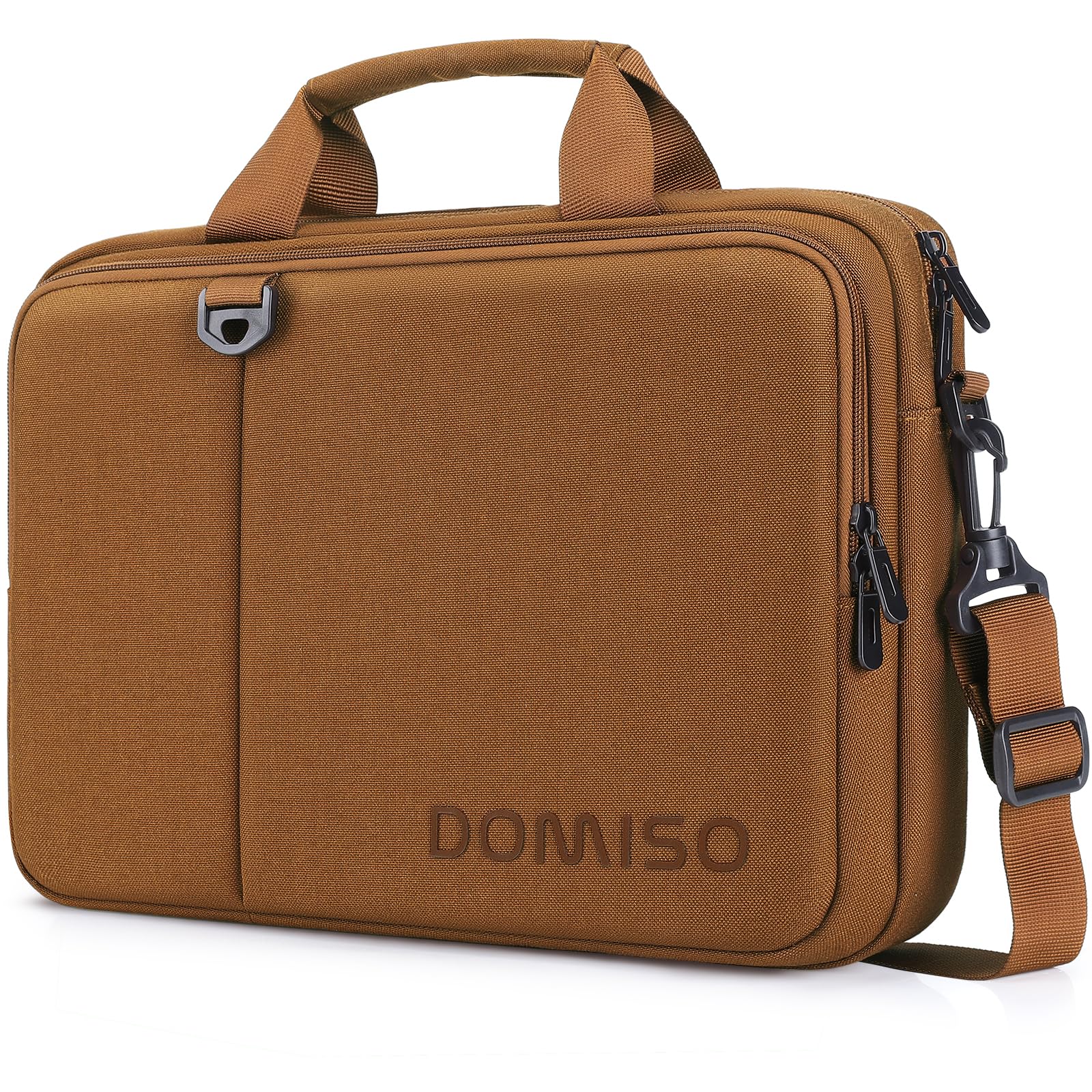 Domiso Laptop Briefcase 15,6 pollici borsa laptop marrone impermeabile