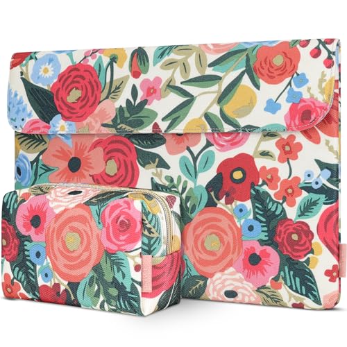 Domiso Laptop Sleeve 17,3 pollici custodia laptop rosa impermeabile