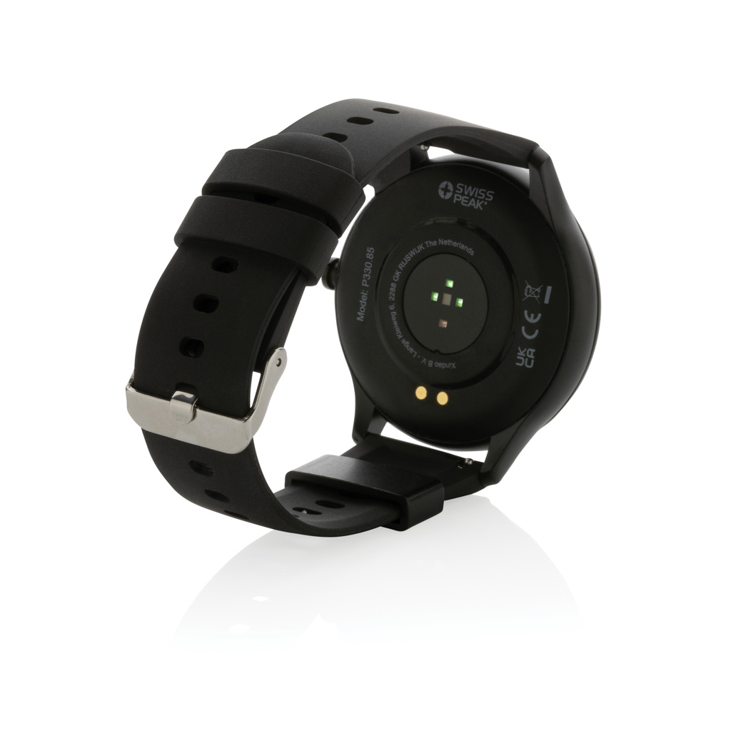 Swiss Peak Tech Smart watch in TPU riciclato smartwatch nero IPX68